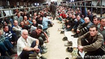 Bosnische Gefangene in serbischen Lagern