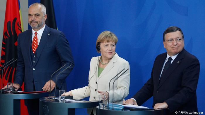 Westbalkan-Konferenz Rama Merkel Barroso 
