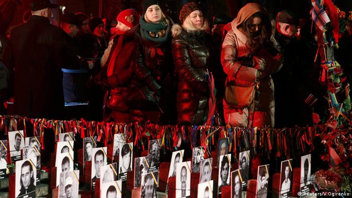 В Киеве почтили память Небесной сотни. 20 февраля 2015 года.