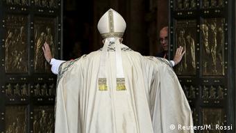 Pope Francis opening the Holy Door at St. Peter's Basilica 