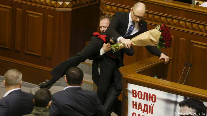 Ukraine Parlament Ausschreitung
