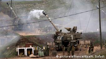 Israel Grenze Libanon Artillerie Angriff auf Hisbollah Vergeltungsaktion