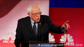 USA Wahlkampf Demokraten Präsidentschaftskandidaten TV-Debatte Bernie Sanders