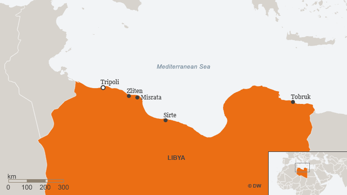Karte Libyen Tobruk Englisch