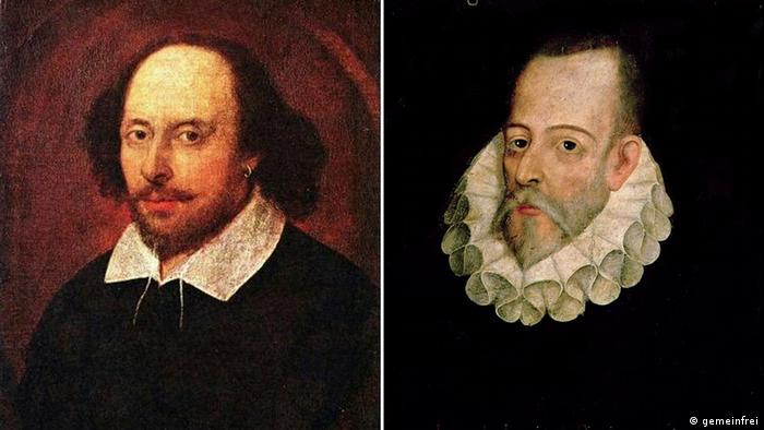Bildkombo Shakespeare und Cervantes