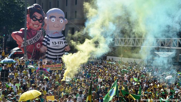 Brasilien Proteste Amtsenthebung Rousseff Sao Paulo