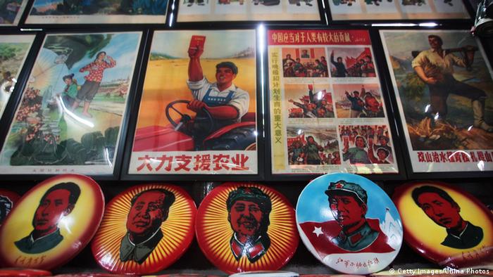 China Mao Devotionalien Poster in Nanjing
