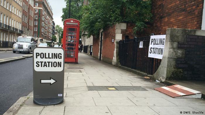 London Brexit Abstimmung Wahllokal