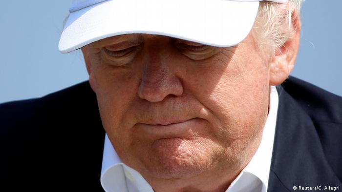 Donald Trump beim Turnberry Golfplatz in Schottland