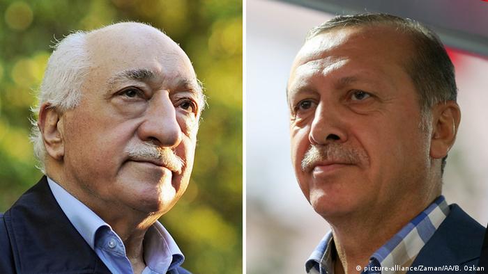 Bildkombo Fethullah Gülen / Tayyip Erdogan 