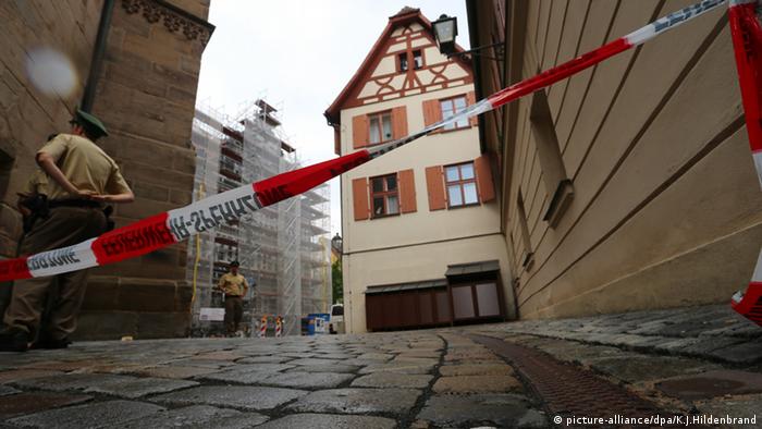 Selbstmordanschlag Ansbach Bayern Absperrung 
