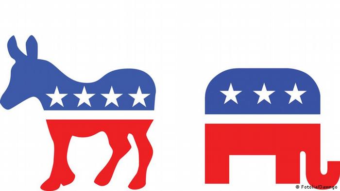 неофициальные символы Демократической и Республиканской партий США