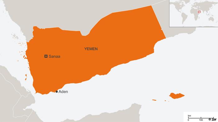 Karte Jemen Aden englisch (DW)