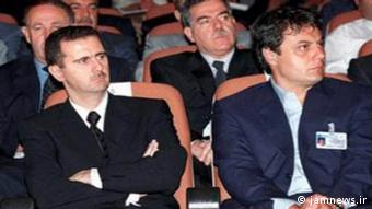 Башар Асад и генерал Манаф Тлас, позднее бежавший в Турцию