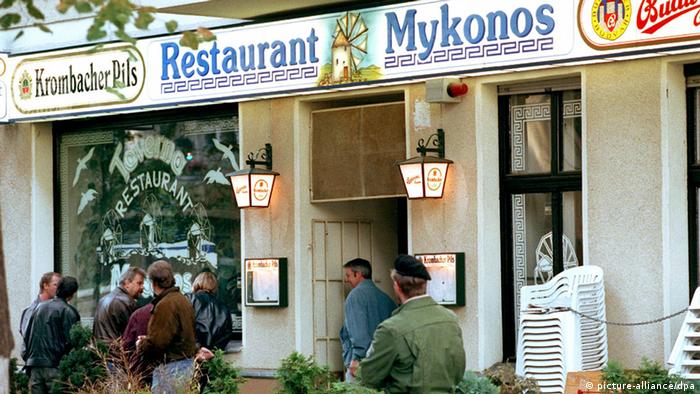 Attentat Restaurant Mykonos (picture-alliance/dpa)