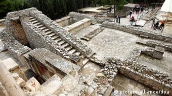 Σκάλα στο παλάτι της Κνωσσού στη Κρήτη