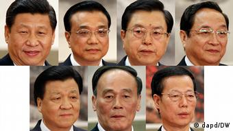 China Kombo neue Mitglieder vom Politbüro (dapd/DW)