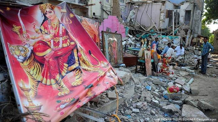 Pakistan destroyed Hindu Tempel in Karatschi (RIZWAN TABASSUM/AFP/Getty Images)