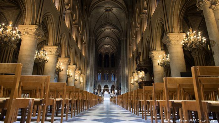 Interior of the Notre-Dame de Paris cathedral (Patrick Kovarik/AFP/Getty Images)
