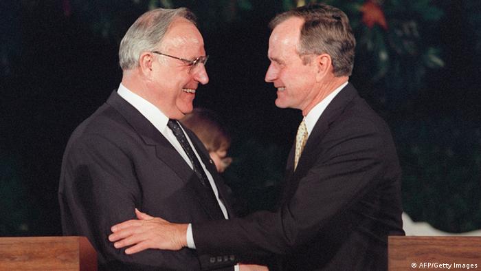 George Bush Senior und Helmut Kohl (AFP/Getty Images)