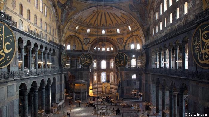 Inside the Hagia Sophia (Getty Images)