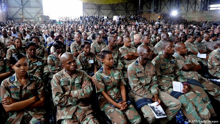Südafrika Trauerfeier für getötete Soldaten in der Zentralafrikanischen Republik (AFP/Getty Images)