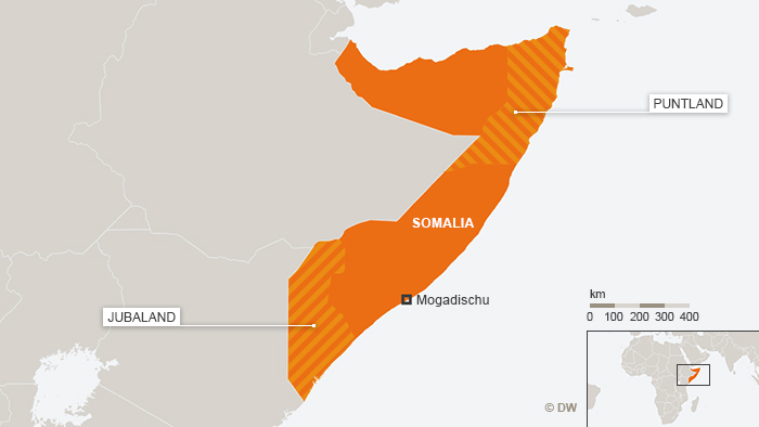 Infograph depicting Jubaland, Somalia and Puntland