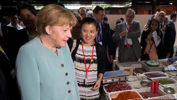 Angela Merkel in China (picture-alliance/dpa)