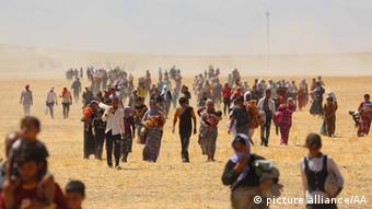 Ağustos 2014- Ezidilerin IŞİD'den kaçışı