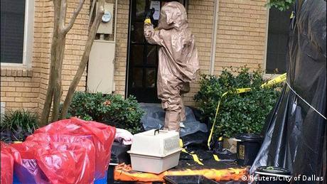 Eingang zur Wohnung der mit Ebola infizierten Krankenschwester in den USA (Foto: Reuters/City of Dallas) 