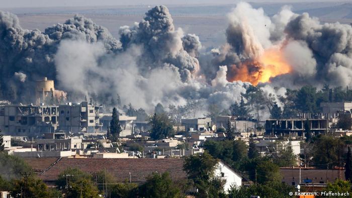 المقاتلون الأكراد يستهدفون تجمعات داعش في كوباني أخبار Dw