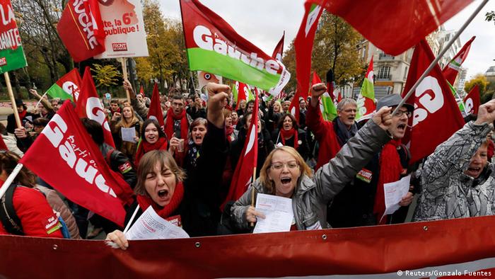 Frankreich Paris Demonstration gegen Reformen 15.11.2014 (Reuters/Gonzalo Fuentes)