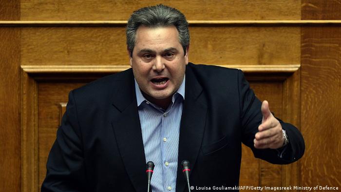 Griechenland Verteidigungsminister Panos Kammenos (Louisa Gouliamaki/AFP/Getty Imagesreek Ministry of Defence)
