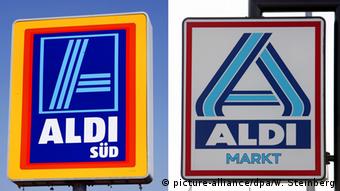 Tα logo των Aldi Süd και Αldi Nord (Aldi Markt)