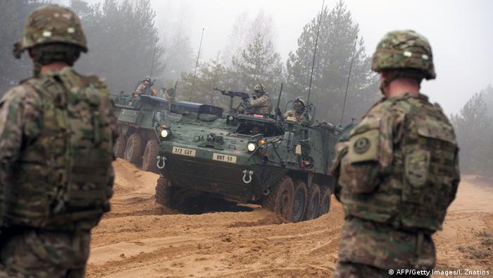 NATO Manöver im Baltikum (AFP/Getty Images/I. Znotins)
