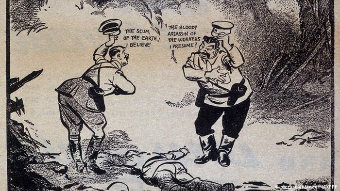 Карикатура по повод Пакта между Хитлер и Сталин