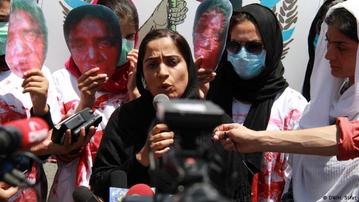 As the US and the Taliban near a deal on ending America's longest war, many women and girls in Afghanistan are worried about losing what few rights and freedoms they've gained over nearly two decades. In this photo, Afghan women right activists demand justice for Farkhunda Malikzada, who was brutally beaten and killed by a mob in 2015 for allegedly setting a copy of the Koran on fire.
