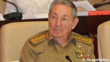Kuba Präsident Raul Castro im Parlament