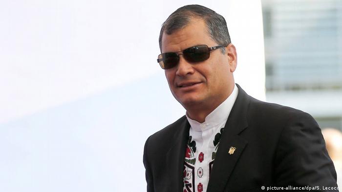 Belgien Rafael Correa in Brüssel (picture-alliance/dpa/S. Lecocq)