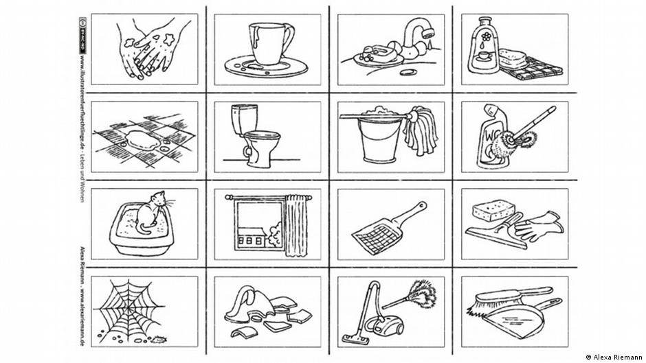 10 illustrations to help refugees learn German | Culture ...