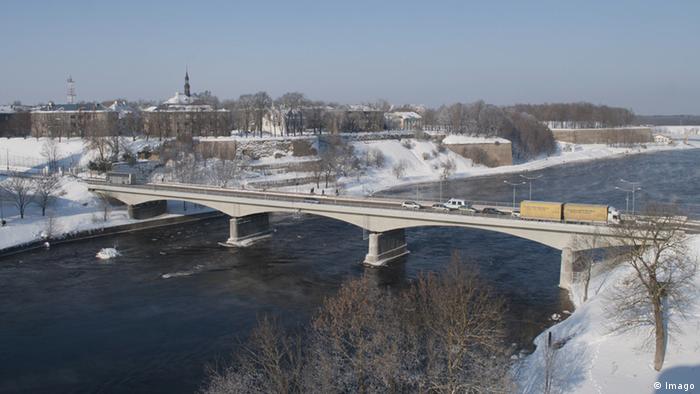 Estland Russland Narva Brücke Iwangorod (Imago)
