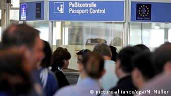Паспортный контроль в мюнхенском аэропорту