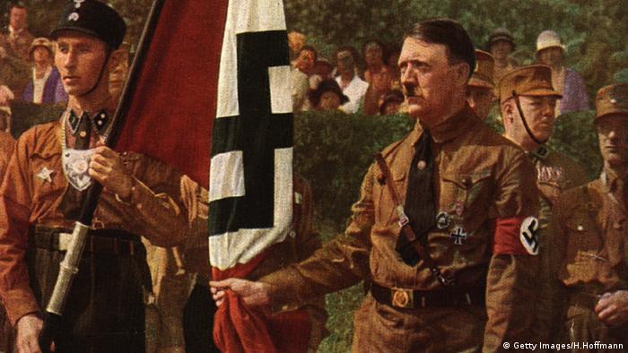 Adolf Hitler and the Nazi flag (Photo: Getty Images/H.Hoffmann)
