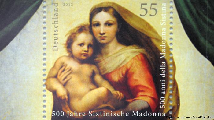 postage stamp Sistine Madonna (picture-alliance/dpa/M.Hiekel)