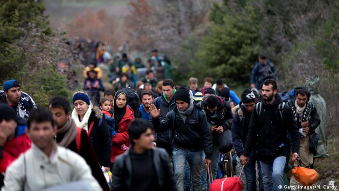 Griechenland Mazedonien FlÃ¼chtlinge bei Idomeni (Getty Images/M. Cardy)