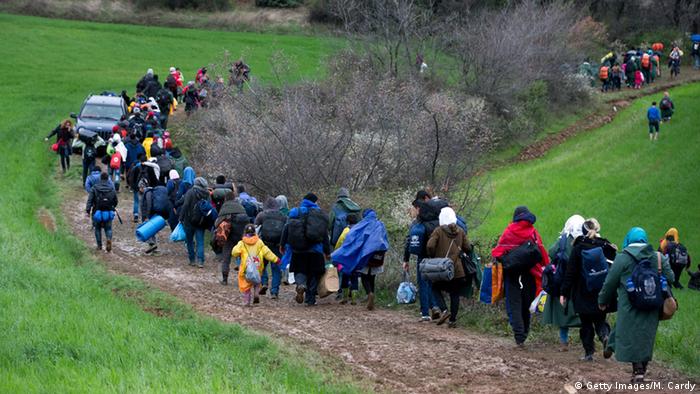 Griechenland Mazedonien Flüchtlinge bei Idomeni (Getty Images/M. Cardy)