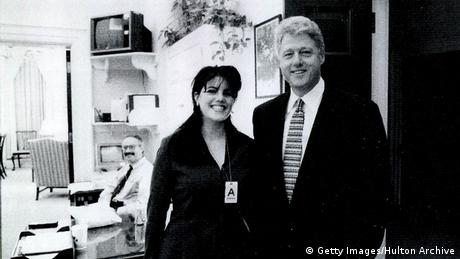 USA Monica Lewinsky und Bill Clinton (Getty Images/Hulton Archive)