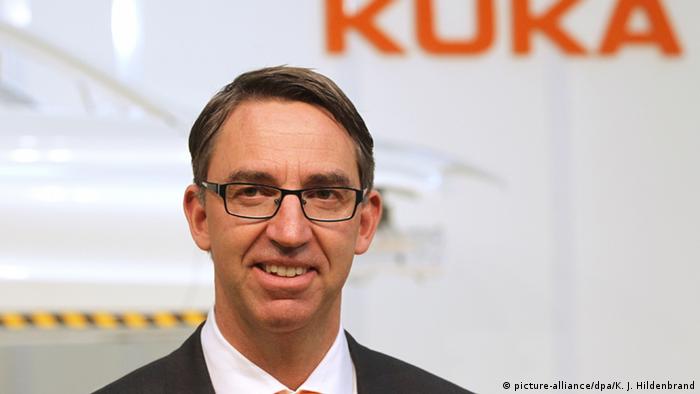 Deutschland Augsburg Till Reuter, Vorstandsvorsitzender der KUKA AG (picture-alliance/dpa/K. J. Hildenbrand)
