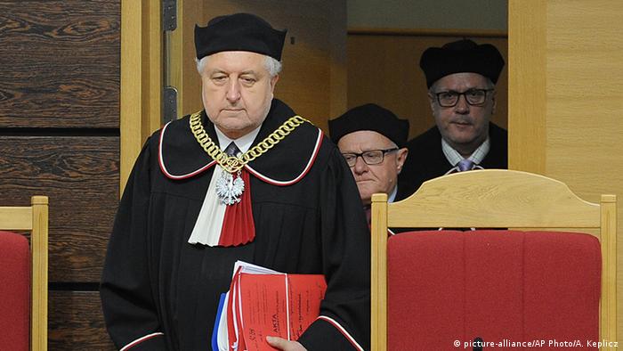 Andrzej Rzeplinski Präsident Verfassungsgericht in Polen (picture-alliance/AP Photo/A. Keplicz)