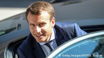 Frankreich Wirtschaftsminister Emmanuel Macron (Getty Images/AFP/S. Bozon)